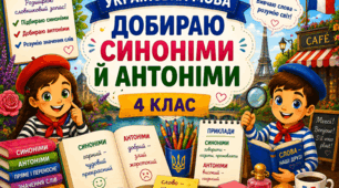 Урок 12. Добираю синоніми й антоніми