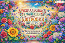 🌹Розмальовки і малюнки "Квітковий шедевр"🌹для творчого натхнення та відпочинку🌹🌹