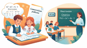 Многочлени. Зведення подібних доданків. Самостійна робота