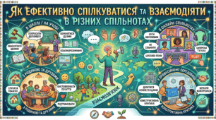 Як ефективно спілкуватися та взаємодіяти в різних спільнотах.
