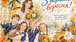 Банер і листівки "Перше вересня - 2026"