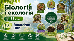 Екологічна ніша. Презентація, інфографіка, робочий аркуш