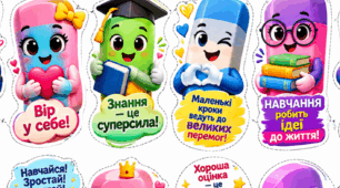 Мотиваційні олівці для оформлення освітнього середовища