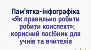 Пам’ятка-інфографіка «Як правильно робити конспект»: корисний посібник для учнів та вчителів
