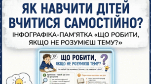 Інфографіка-пам’ятка для учнів НУШ: «Що робити, якщо не розумієш тему?»