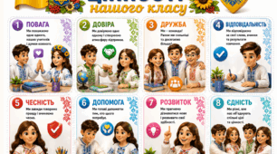 оформлення класного простору "Цінності нашого класу"
