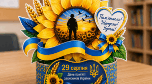 Об'ємна листівка " День пам'яті захисників"