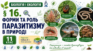 Форми та роль паразитизму в природі. Презентація, інфографіка, робочий аркуш