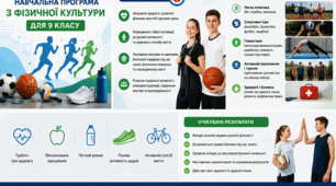Орієнтовна навчальна програма з фізичної культури для 9 класу (23 модулі)