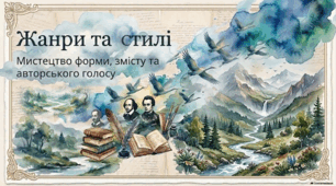 Урок 1. Літературні жанри та стилі