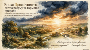 Урок 2. Епоха Просвітництва. Провідні ідеї .