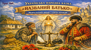 УКРАЇНСЬКА НАРОДНА КАЗКА «НАЗВАНИЙ БАТЬКО» МОРАЛЬНИЙ ВИБІР І СИЛА ПРАВДИ.