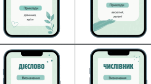 Стенд-пам'ятка "Частини мови"