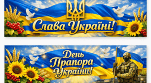 Розтяжки до Дня Прапора України
