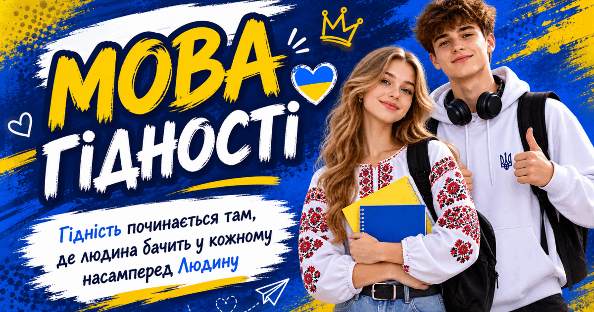 Мова гідності». Перший урок для старшокласників у 2026-2027 н.р. Презентація+конспект+ілюстрації | . Виховна робота