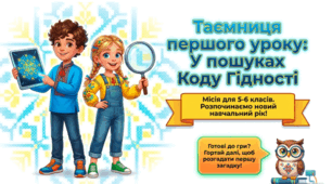 «Мова гідності» — Перший урок 2026. «Таємниця першого уроку: У пошуках Коду Гідності»