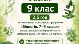 Календарно-тематичне планування з біології  для 9-го класу (2,5  год), до підручника Балана П.