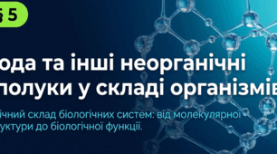 Презентація "§ 5. Вода та інші неорганічні сполуки у складі організмів" 9 клас НУШ