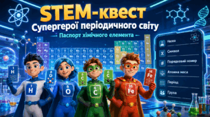 STEM-квест «Супергерої періодичного світу: Паспорт хімічного елемента»