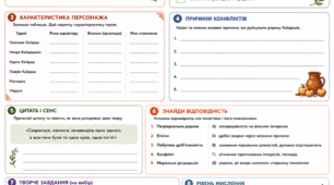 Інтерактивний аркуш до повісті "Кайдашева сім'я"