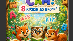 "Читаю сам: 8 кроків до школи" - розвивальний зошит для дошкільнят та майбутніх першокласників
