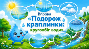 «Подорож краплинки: кругообіг води»