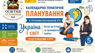 Календарно-тематичне планування «Україна і світ. Вступ до історії та громадянської освіти. 5 класи (інтегрований курс)» 35 год/1 год за підручником Кафтан