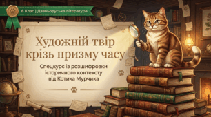 Художній твір в історико-культурному контексті доби 8 клас