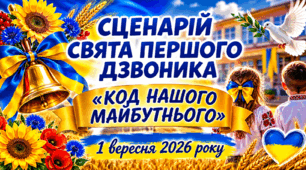 СЦЕНАРІЙ СВЯТА ПЕРШОГО ДЗВОНИКА «КОД НАШОГО МАЙБУТНЬОГО». 1 вересня 2026 року